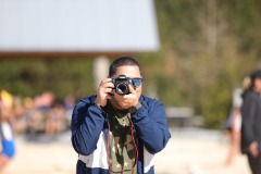 At the beach.